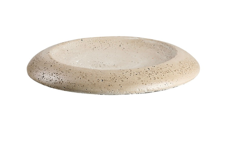 The Travertine Basin Tray Home Decor