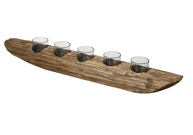The Navigator's Driftwood Candle Holder Home Decor