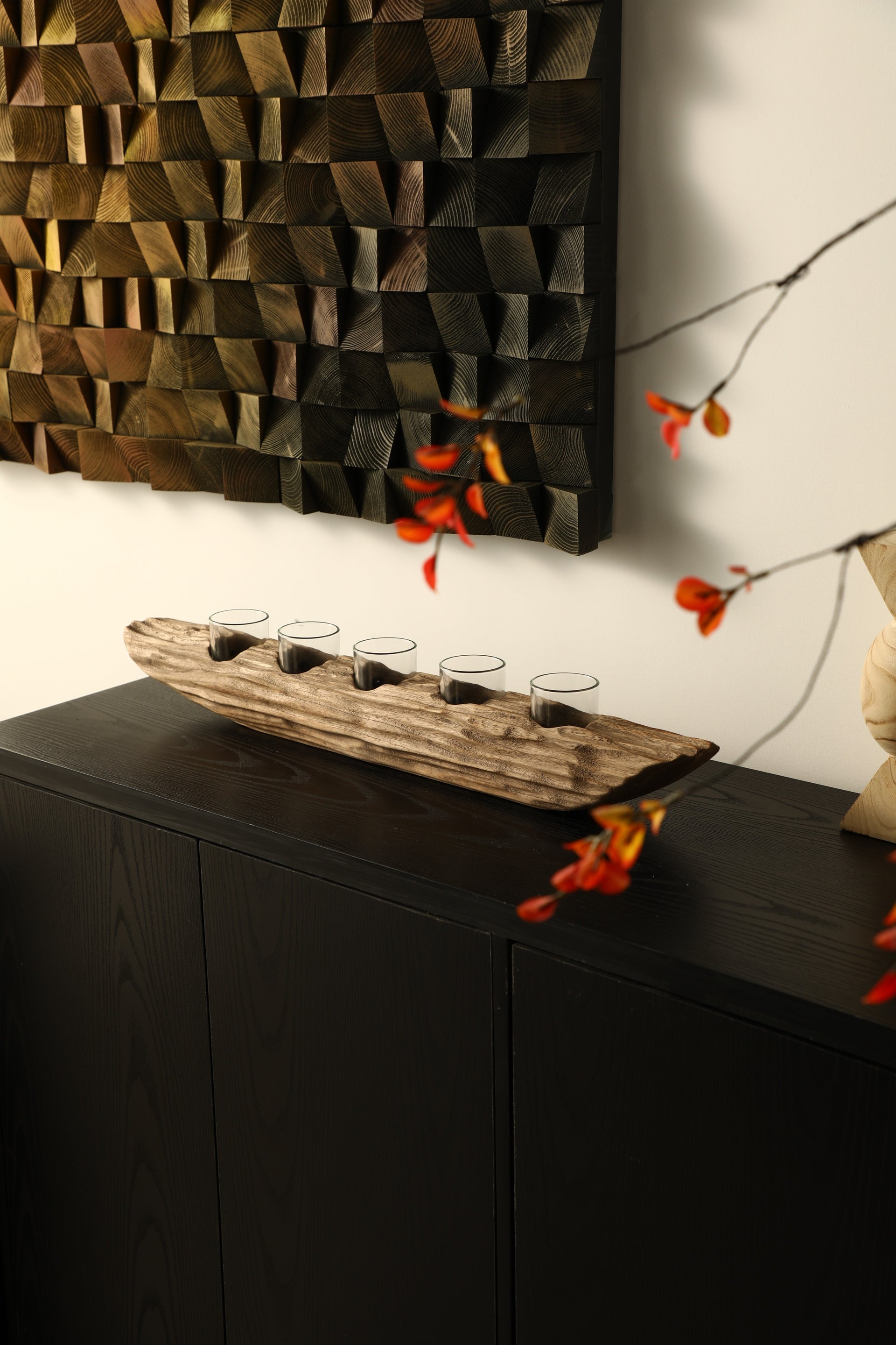 The Navigator's Driftwood Candle Holder Home Decor