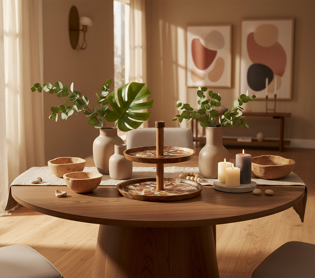 Harmony Mosaic Serving Tray Home Decor