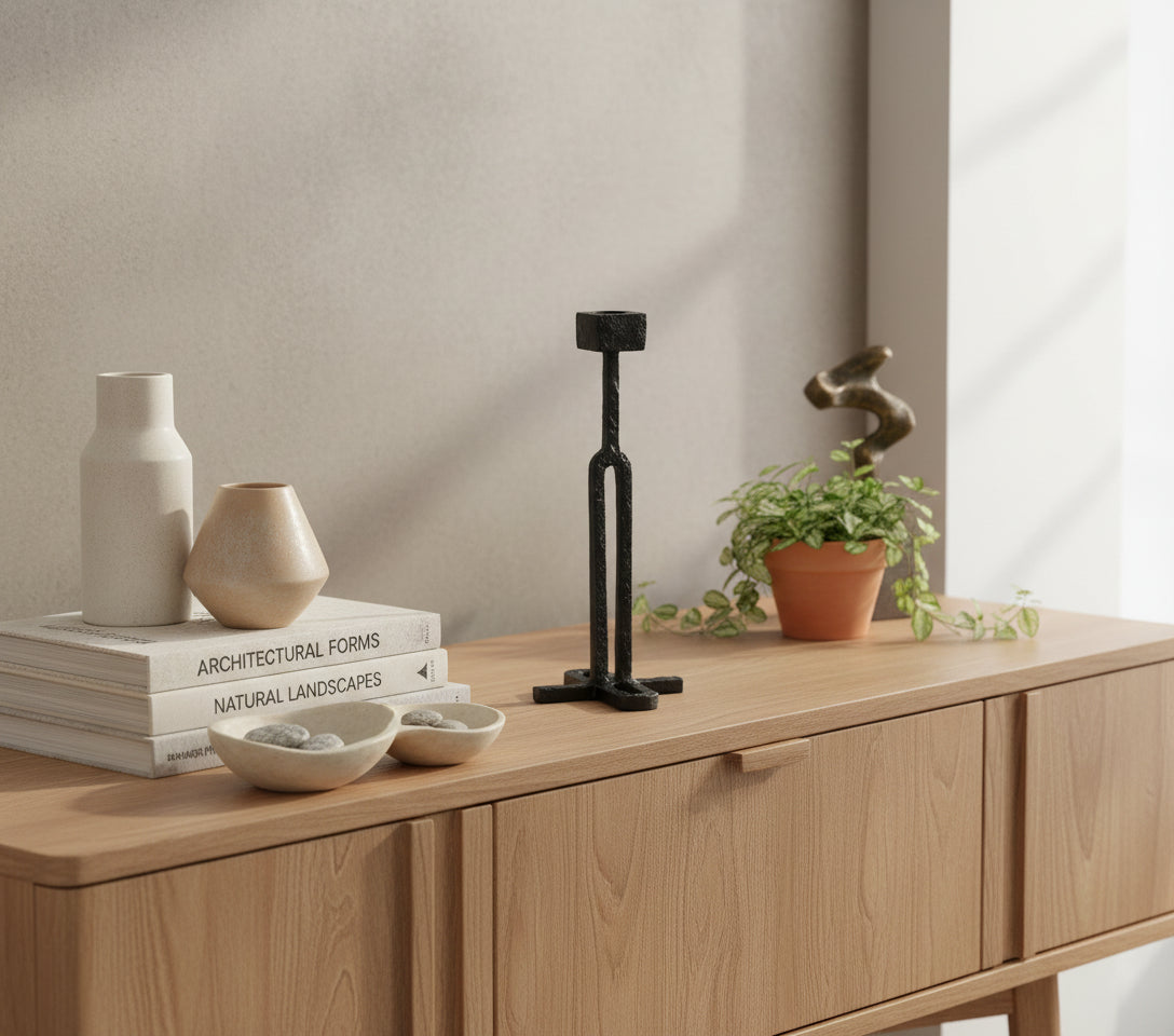 The Forged Link Candlestick Candle Holder Home Decor